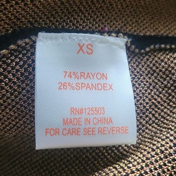 NWT Torn Ronny Kobo XS Baroque Vivienne Peplum Sweater Top Coquette Goth Black - Picture 7 of 10